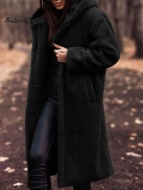 Autumn and Winter Long Long-sleeved Woolen Coat for Women