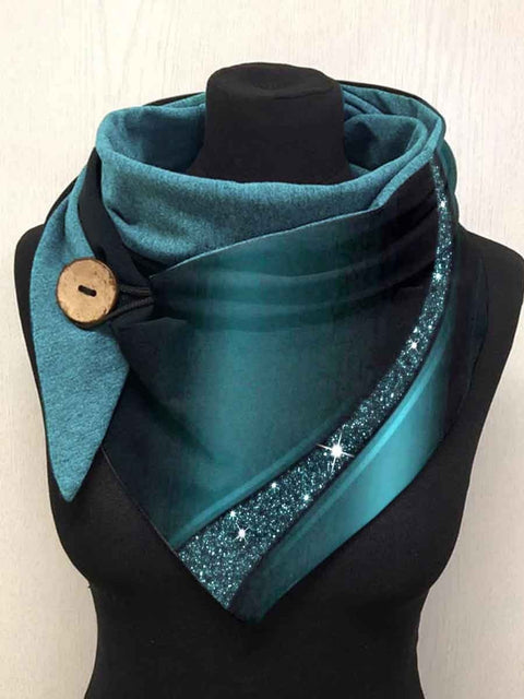 Women's Streamer Art Print Casual Wrap Scarf
