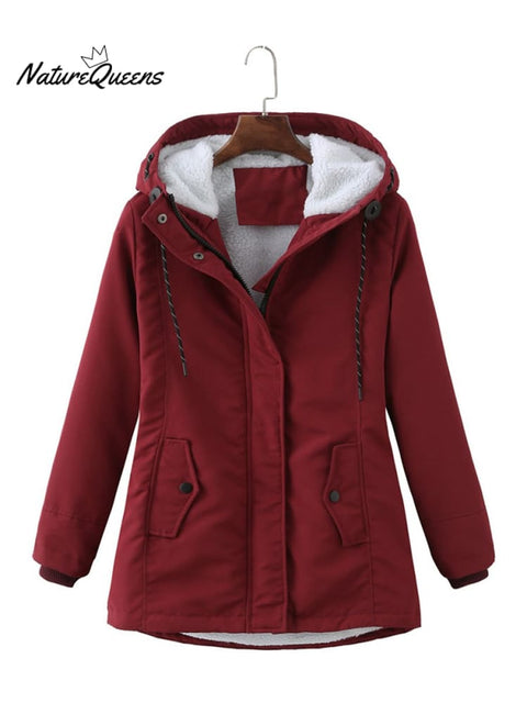 Women's Hooded Sherpa Jacket