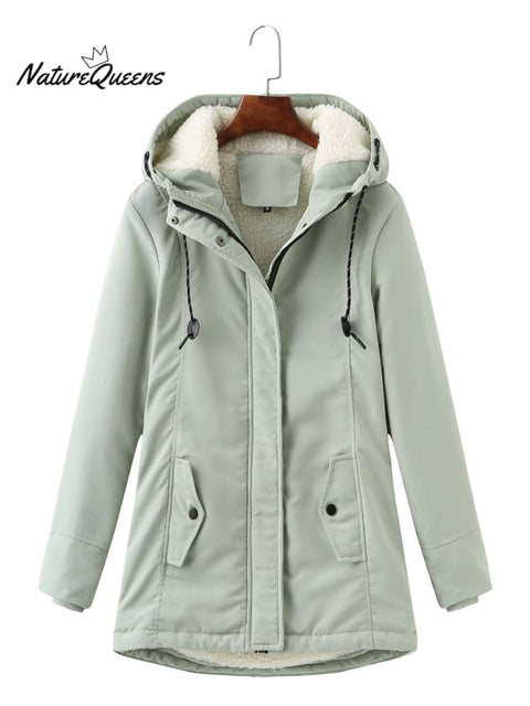 Women's Hooded Sherpa Jacket