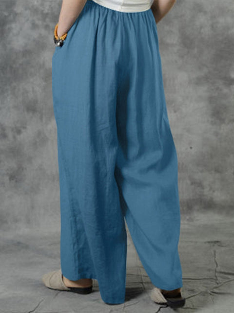 Women's Cotton And Linen Casual Pants