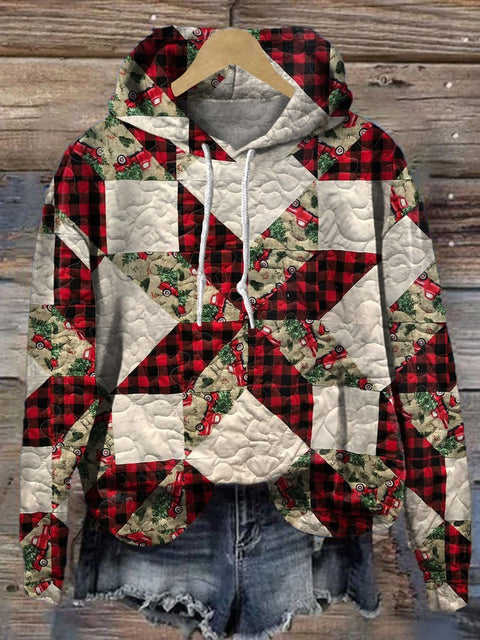 Christmas  Snowflake  Print Casual Hoodie Sweatshirt
