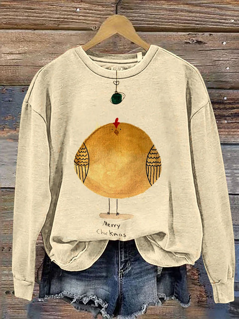 Merry Christmas  Funny  Christmas Print Casual  Sweatshirt