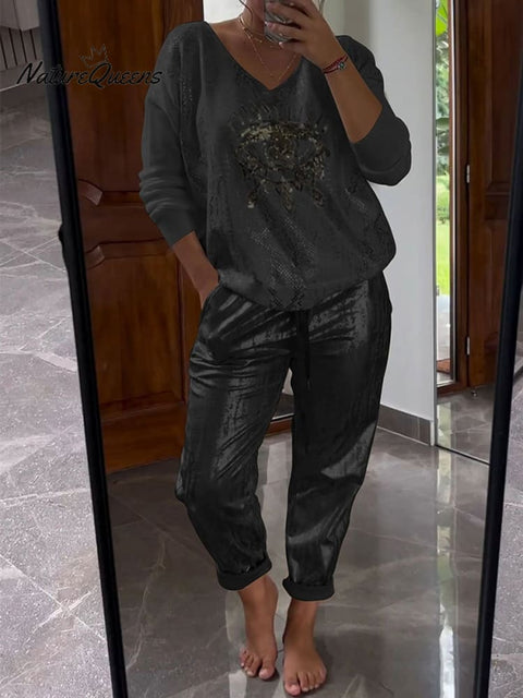 Women's Evil Eye Print Set