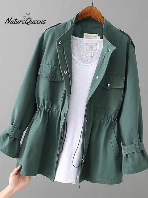 Women's Mid-Length Lightweight Trench Jacket