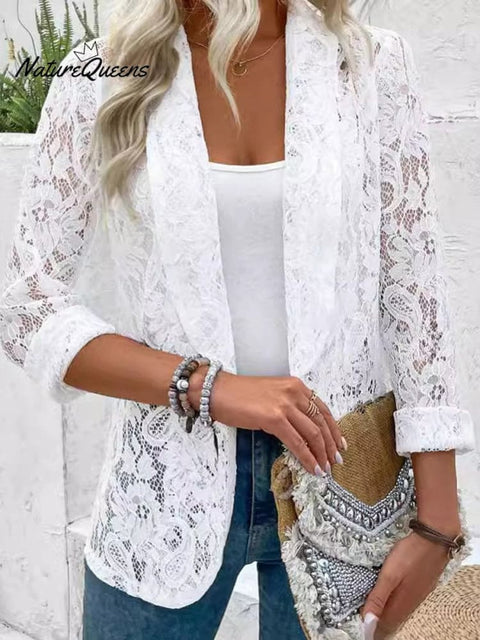 Women's Spring and Summer Lace Suit Jacket