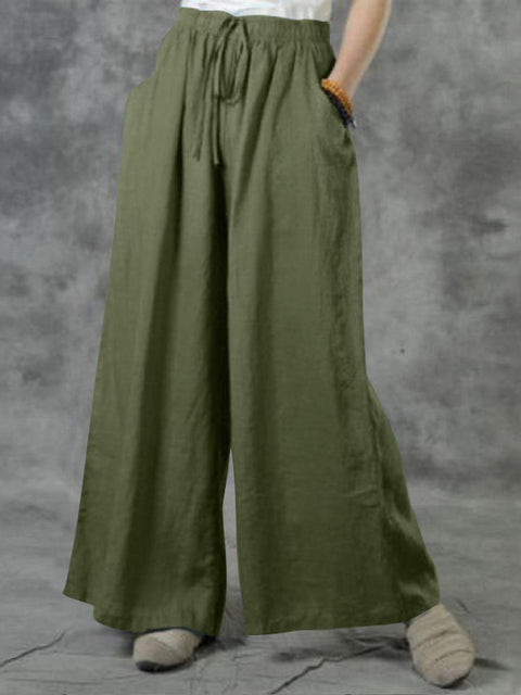 Women's Cotton And Linen Casual Pants