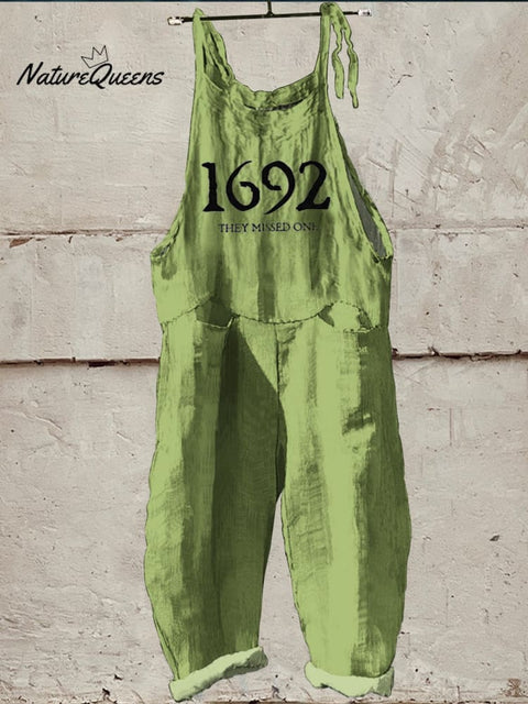 1962 Halloween  Art  Print Casual 100% Cotton Wide Leg Jumpsuit