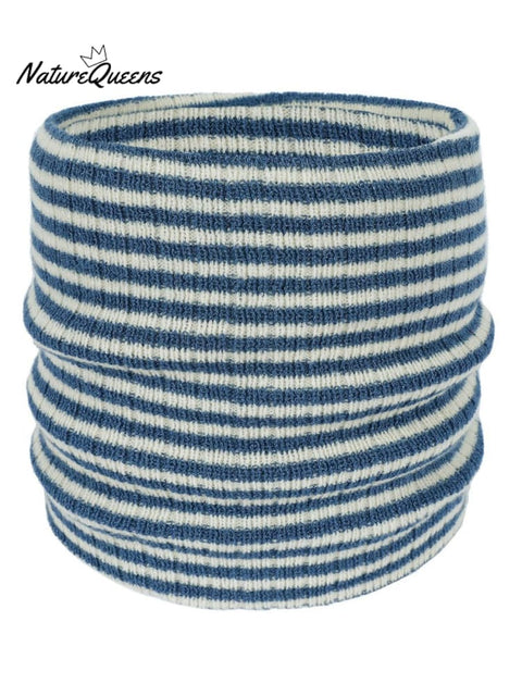 Striped Knitted Neck Scarf