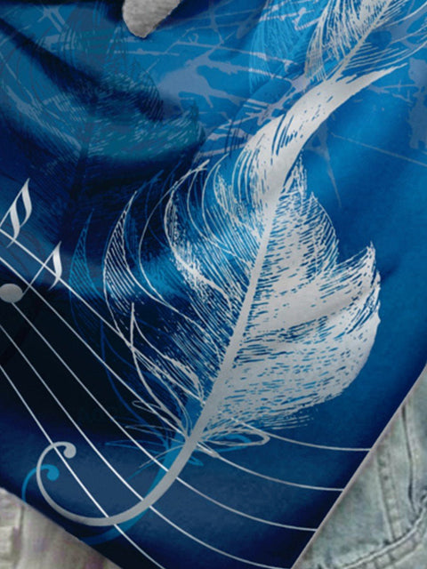 Note Feather Plush Casual Scarf