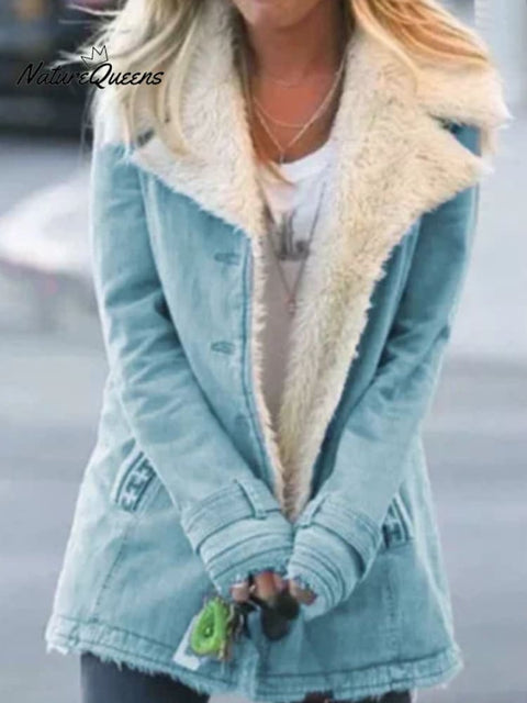 Thickened Fleece Long-sleeved Warm Cotton Jacket