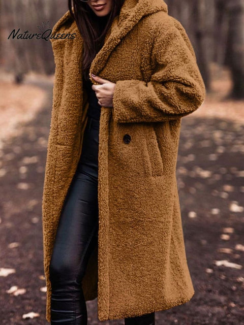 Autumn and Winter Long Long-sleeved Woolen Coat for Women