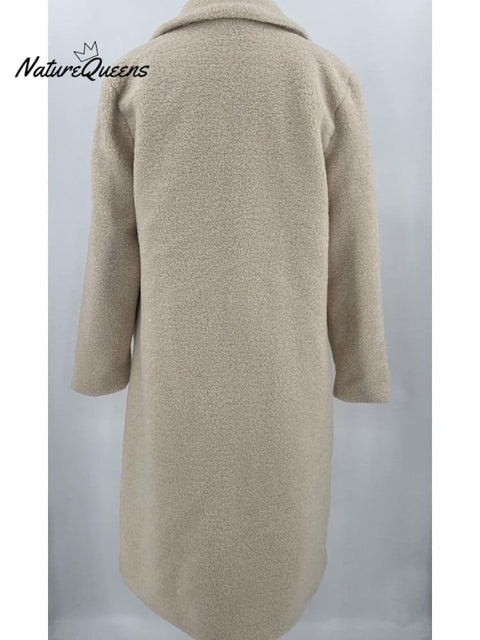 Autumn and Winter Warm Coat Long Sleeve Lapel Women's Coat