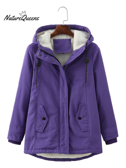 Women's Hooded Sherpa Jacket