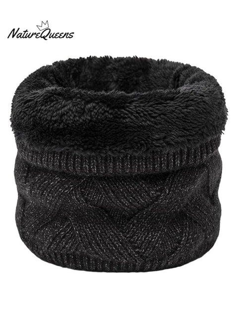 Single Loop Fleece Pullover Knitted Neck Collar