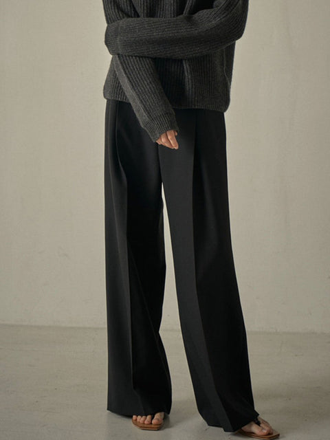 Women's Retro Stylish Large Casual Floor Mopping Suit Pants