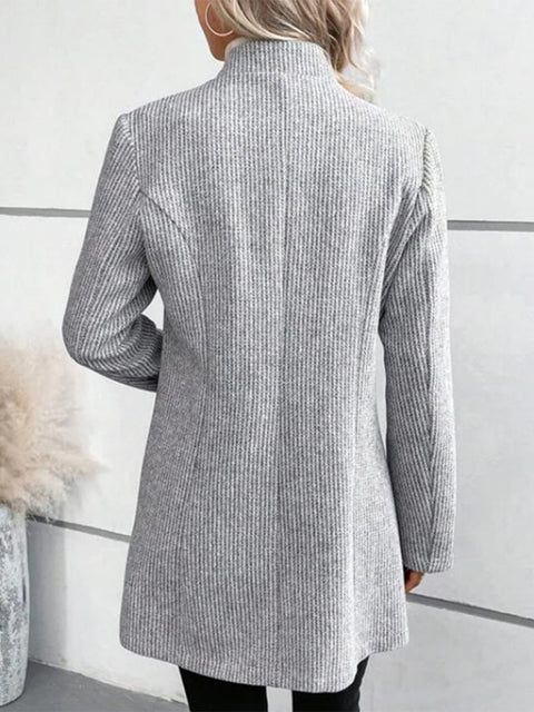 Elegant Commuting Woolen Slim Fit Jacket