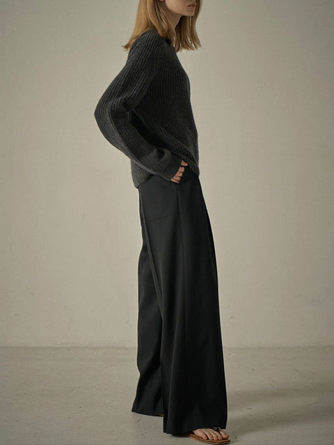 Women's Retro Stylish Large Casual Floor Mopping Suit Pants