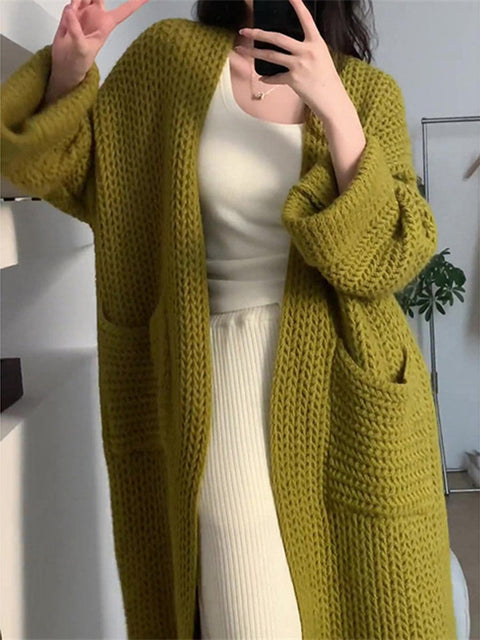 Women's Long Sleeve Knit Cardigan Jacket